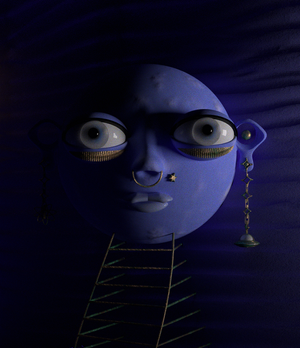 Blue Moon Face